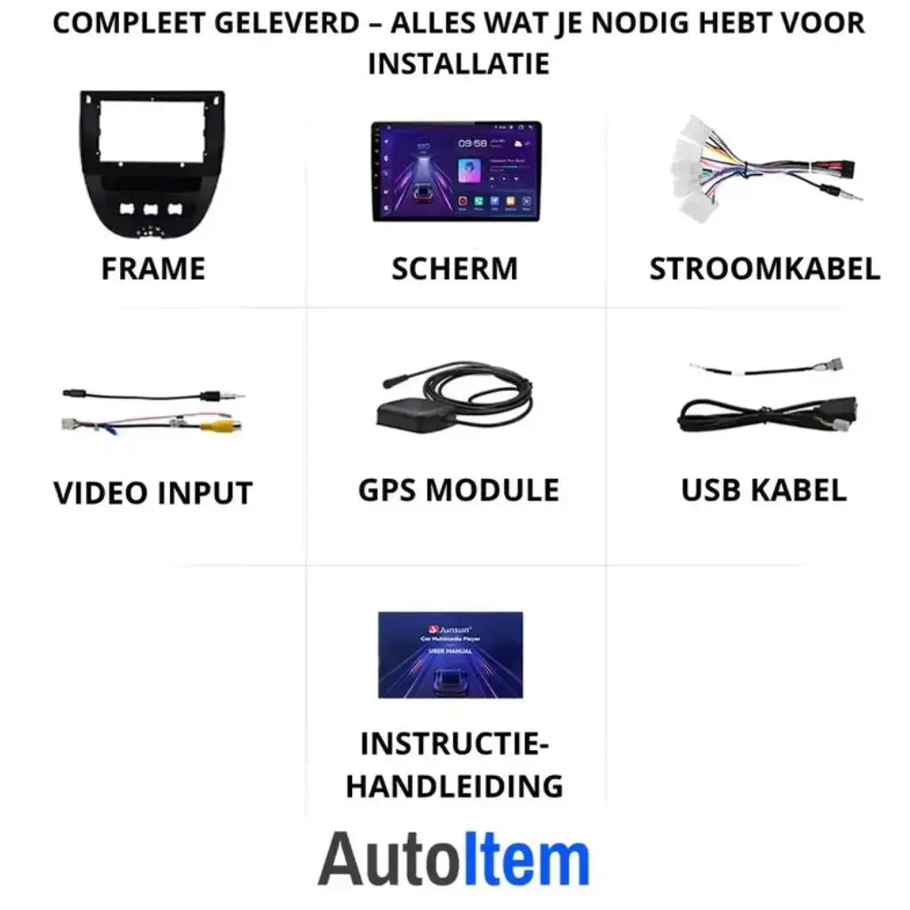 Toyota Aygo CarPlay Radio (2005–2014) | Peugeot 107 & Citroën C1 | Apple CarPlay & Android Auto