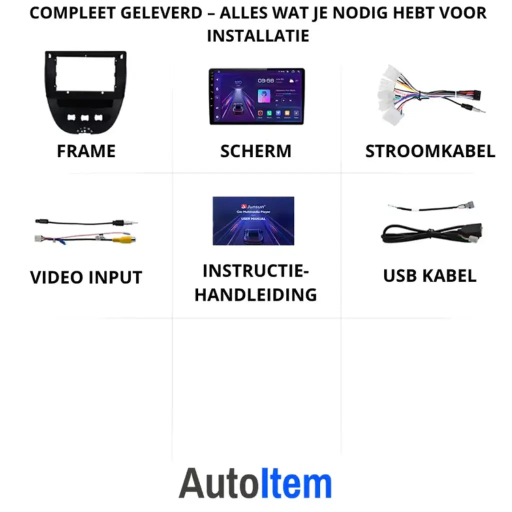 Toyota Aygo CarPlay Radio (2005–2014) | Peugeot 107 & Citroën C1 | Android Auto