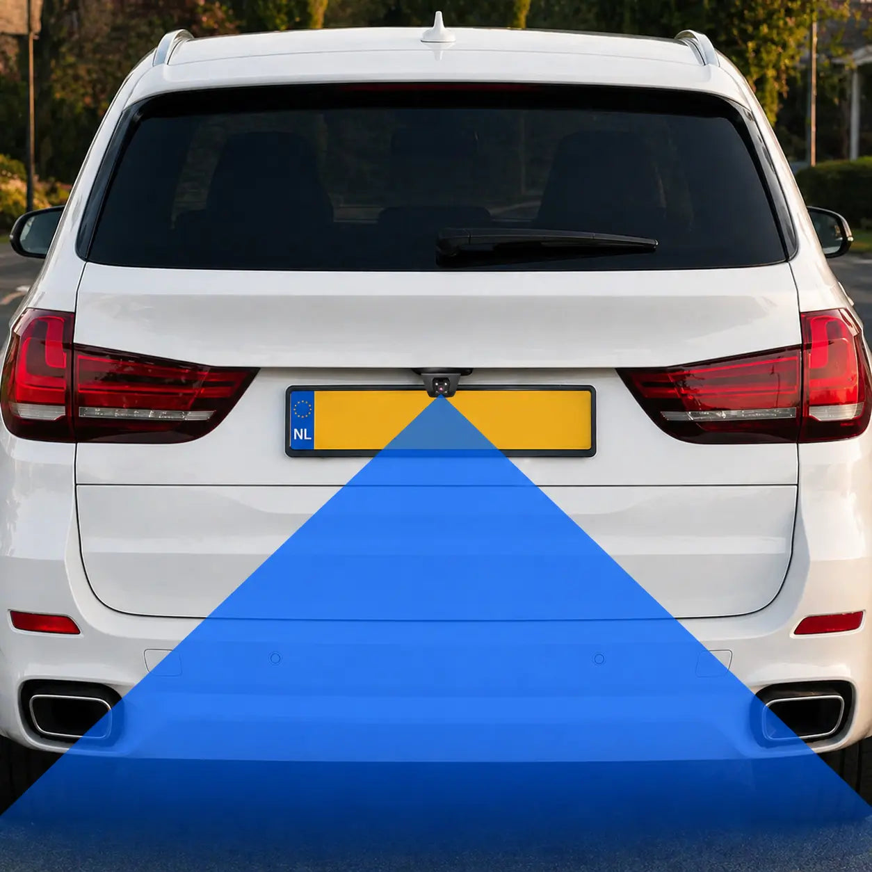 Achteruitrijcamera Kentekenplaat NL – 4 LED met Nachtzicht & Parkeerlijnen AutoItem
