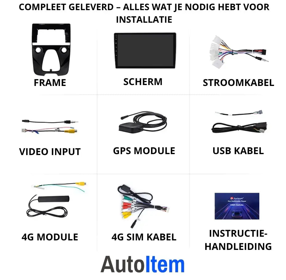 Toyota Aygo CarPlay radio (2014-2021) Standaard | Peugeot 108 & Citroën C1 | Apple CarPlay & Android Auto