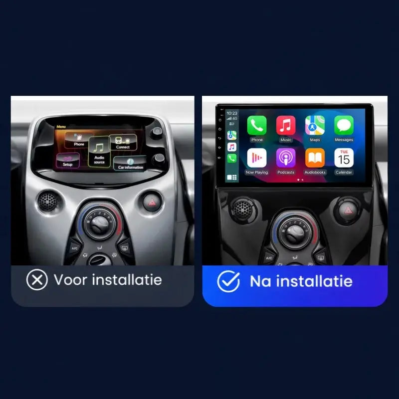 Toyota Aygo CarPlay radio (2014-2021) Standaard | Peugeot 108 & Citroën C1 | Apple CarPlay & Android Auto