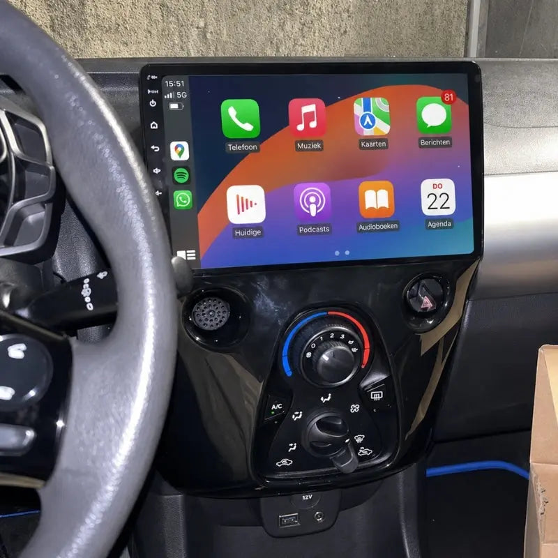 Toyota Aygo CarPlay radio (2014-2021) | Peugeot 108 & Citroën C1 | Apple CarPlay & Android Auto